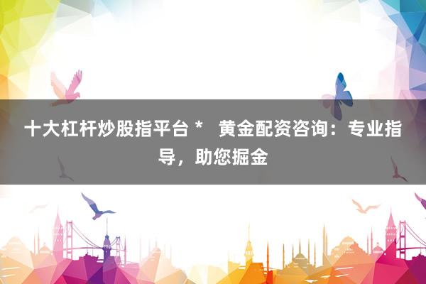 十大杠杆炒股指平台 *   黄金配资咨询：专业指导，助您掘金