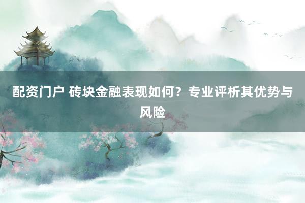 配资门户 砖块金融表现如何？专业评析其优势与风险