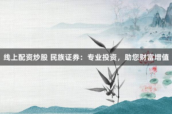 线上配资炒股 民族证券:专业投资,助您财富增值