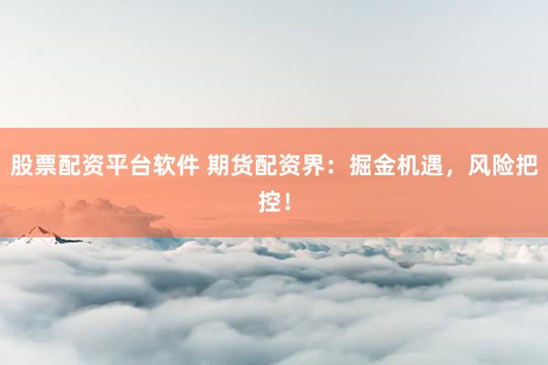 股票配资平台软件 期货配资界:掘金机遇,风险把控!