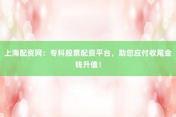 上海配资网：专科股票配资平台，助您应付收尾金钱升值！