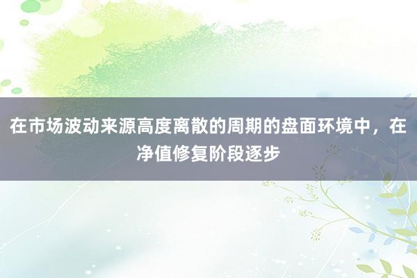 在市场波动来源高度离散的周期的盘面环境中，在净值修复阶段逐步