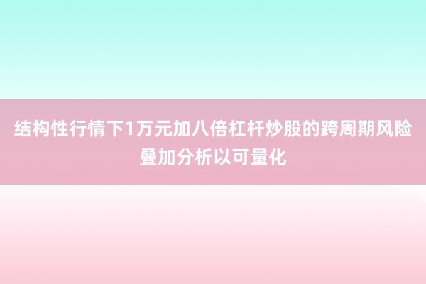 结构性行情下1万元加八倍杠杆炒股的跨周期风险叠加分析以可量化